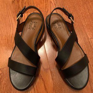 Black Leather Sandals